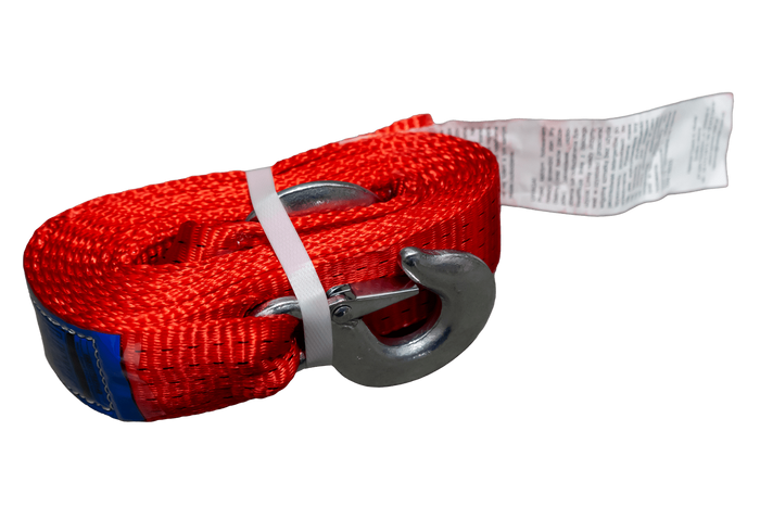 OUTLET Sleepkabel met haken UNITRAILER sleepband 4,5m/50mm/5t oranje