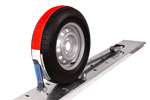 Set van vier HEFFA CARLINE 130 spanbanden voor sleepwagens wielbevestigingsbanden 5m/50mm/5t VDI 2700