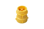 ASPÖCK 5-PIN connector, bajonet mannelijk, geel