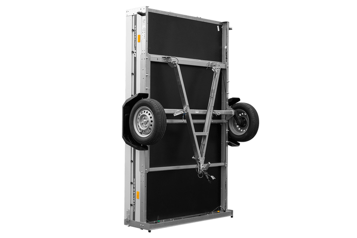 Aanhangwagen met aluminium zijwanden 264x150 Unitrailer Garden 265 KIPP ALU