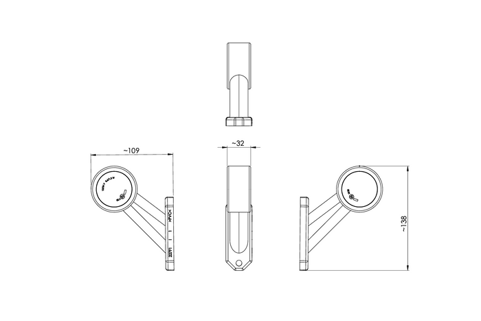 HORPOL LD 725/P LED rechter markeringslamp