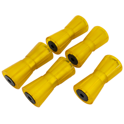 Set: vijf kielrollen voor boot aanhangwagens 190 mm KNOTT