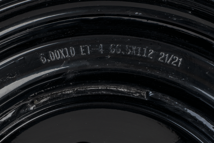 OUTLET UNITRAILER stalen velg voor aanhanger zwart 6Jx10" 5x112 ET -4