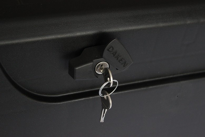 DAKEN 82202 BLACKIT gereedschapskist 550x250x295mm 23l met montagebeugels
