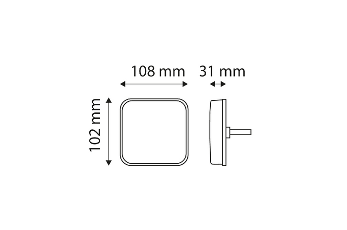 TT TECHNOLOGY TT.12523 LED- achterlicht 4 functies rechts