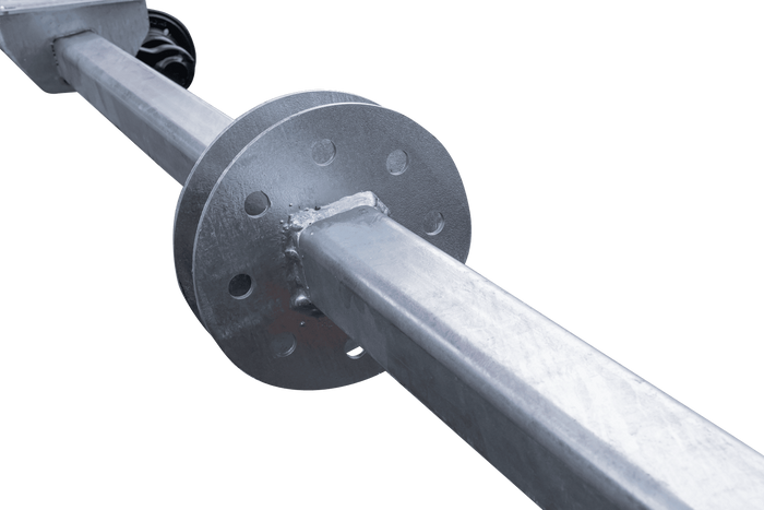 KNOTT VG7-L ongeremde as voor 750kg aanhanger 1607mm 2027mm 4x100