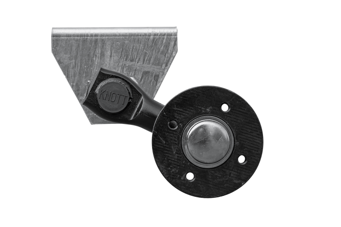 KNOTT VG7-L ongeremde as voor 750kg aanhanger 1125mm 1615mm 4x100