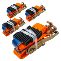 Set van vier 3-punts transportbanden met spanner voor UNITRAILER trailer 3m/50mm/4t oranje