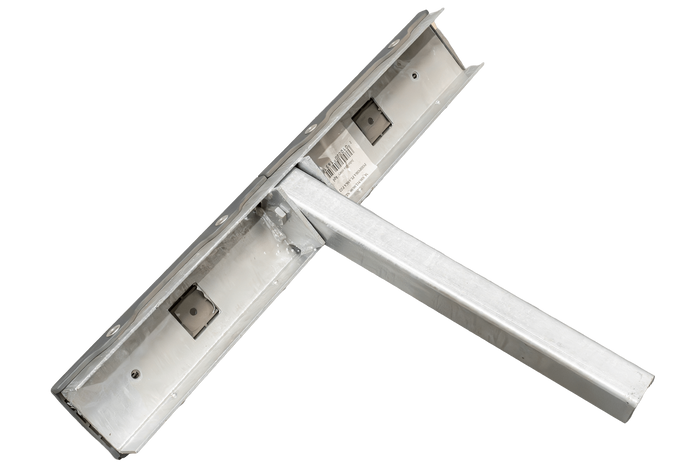 OUTLET UNITRAILER vlakke zijsteun, lengte 59 cm, hoogte 40 cm, voor boottrailer, GRIJS