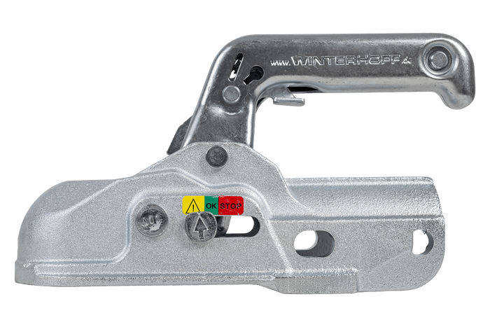 WINTERHOFF WW 30-K+Z kogelkoppeling voor een aanhanger van 3000 kg met een dissel van 35-51 mm buis, gietijzer.