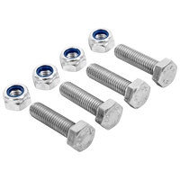 Set van 4 zeskantbouten M8x30 en 4 zelfborgende moeren M8 MARCOPOL boutklasse 5.8 DIN933