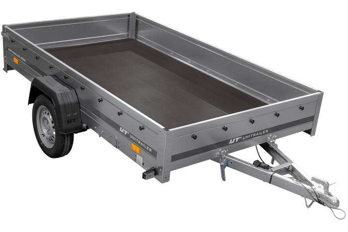 Enkelassige aanhanger op veren 264x150 UNITRAILER GARDEN 265/R KIPP