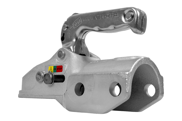 WINTERHOFF WW 350-RCH-1616 kogelkoppeling voor aanhanger van 3500 kg met dissel van 60 mm buis, gietijzer