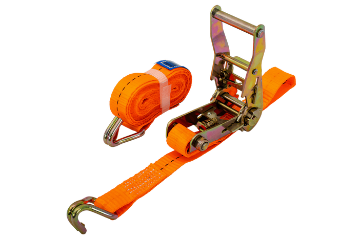 UNITRAILER 4m/25mm/1t oranje transportband met spaninrichting