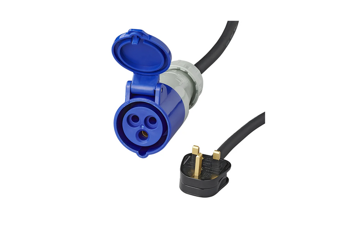 Adapter met CEE-stekker en UK-stopcontact, UK ProPlus 373522DE-kabel, 40 cm, 16A, 230V 
