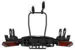 Inter Pack Velox 2 LED - opvouwbare fietsendrager voor op de trekhaak voor 2 fietsen met LED-verlichting (zwart)