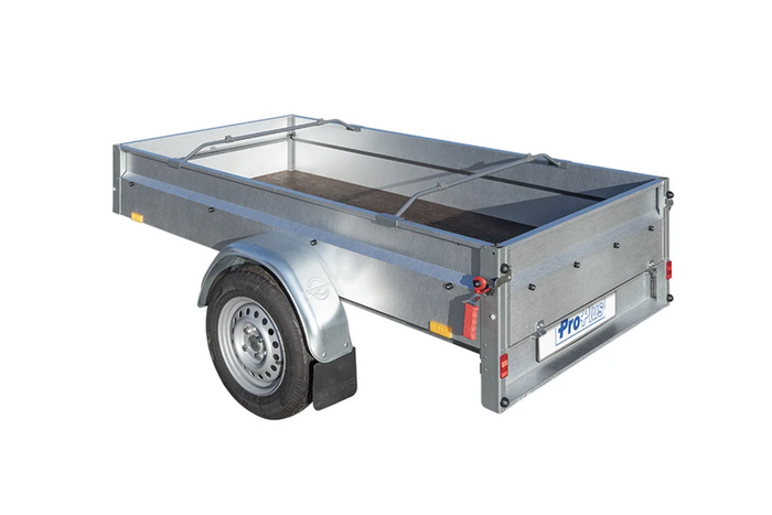 Platte dekzeilbeugel voor ProPlus-aanhanger 340918V01, verstelbaar van 152 tot 220 cm.