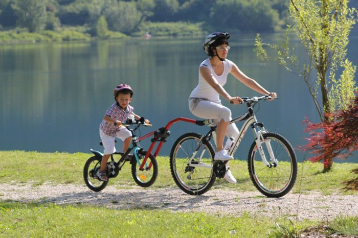 Trail Angel - trekhaak voor kinderfiets - rood