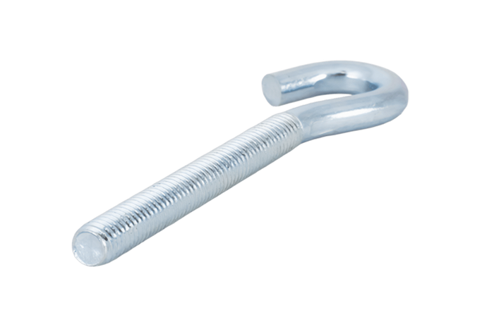 DROMET HZ M6x80 schroefhaak met open uiteinde (gebogen)