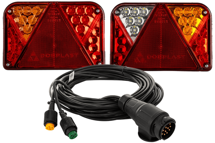 DOBPLAST DPT35 LED-achterlichten + MANTES 7m 13-PIN kabelboom