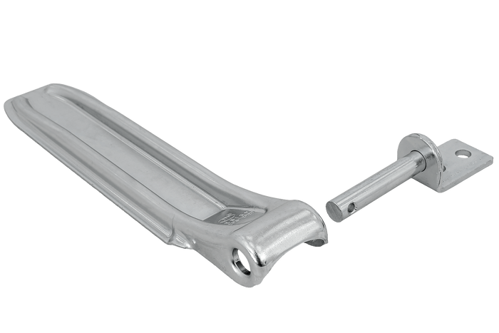 Zijscharnier met handgreep STEELPRESS ZW-01.270A+UZ-01B complete aanhangerzijmontage