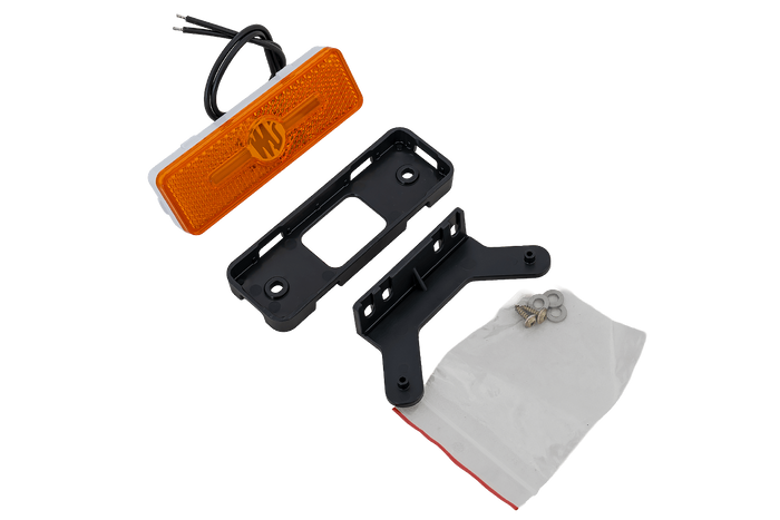 WAŚ W254 2033 LED-markeringslamp, oranje, universeel, met houder