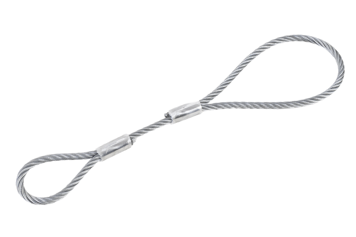 EFMETAL veiligheidskabel voor ongeremde aanhangwagens 250mm 250kg