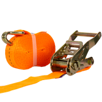 UNITRAILER 8m/25mm/1t oranje transportband met spaninrichting