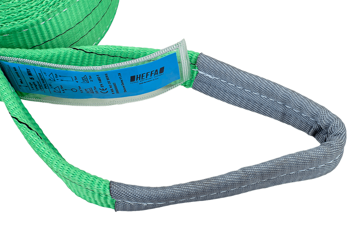 HEFFA kraanstroppen 5m/60mm/2t met lussen