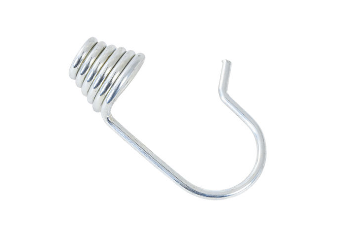 Eindstuk van de expander, 55mm veer voor koord van 6 mm