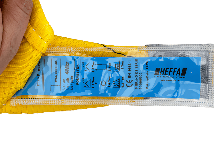 HEFFA kraanstroppen 4m/90mm/3t met lussen