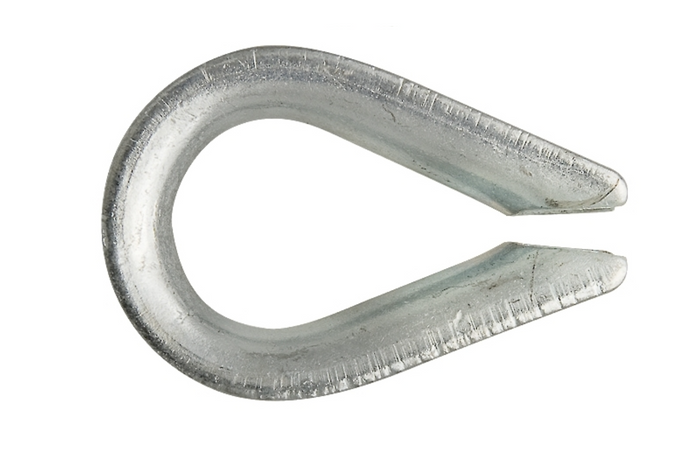 DROMET KU.4 touwkous, stalen schelp, 4 mm