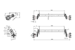 KNOTT VG7-L ongeremde as voor boottrailer 750 kg 1094 mm 1406 mm 4x100