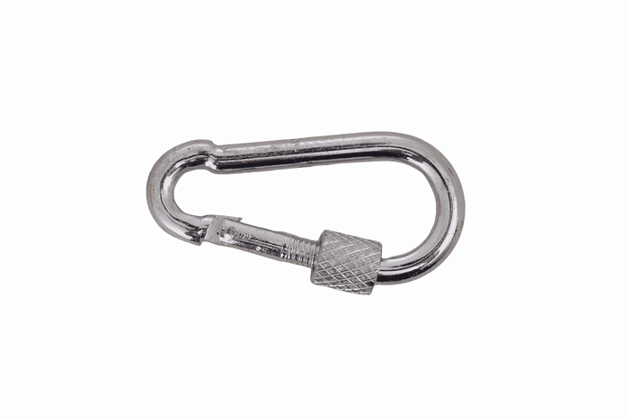 Karabijnhaak met veiligheidssysteem voor touwen DROMET KSZ.4.40 brandweerhaak 4x40mm