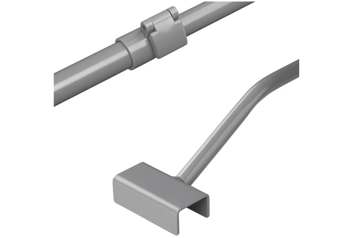 Platte dekzeilbeugel voor ProPlus-aanhanger 340918V01, verstelbaar van 152 tot 220 cm.