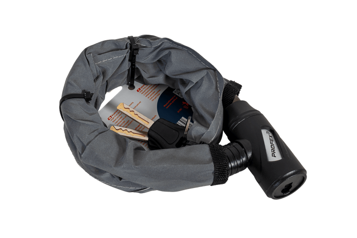 PROFEX Reflex stalen fietsslot, 70 cm lang