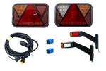 Verlichtingsset: FRISTOM FT-270 LED-achterlichten + FRISTOM FT-145 LED-markeringslichten + MANTES 4,5 m 7-pins kabelboom