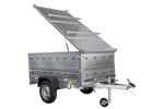 Lichte aanhanger 200x106 UNITRAILER GARDEN 200 KIPP met BIS-zijwanden en aluminium afdekking