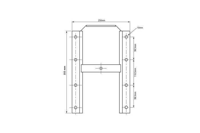 Graanschuif SPAREX-goot voor landbouwaanhangers 250x355mm