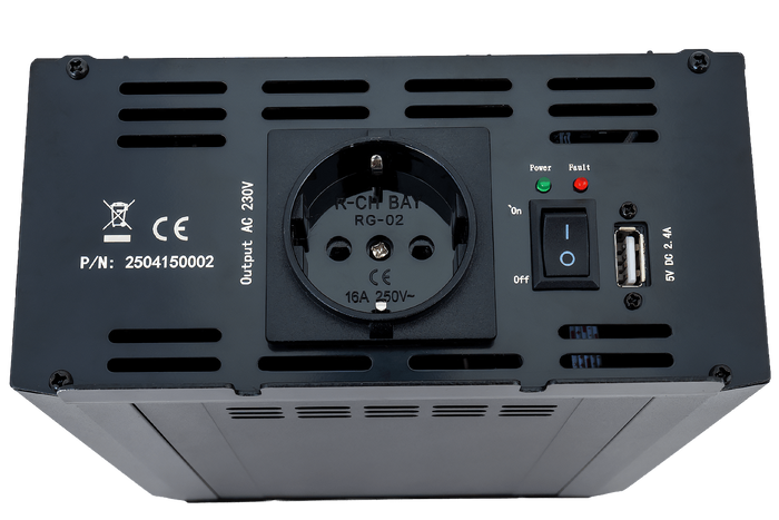 Spanningsomvormer 24V/230V (1000/2000W) KAMAR E1927