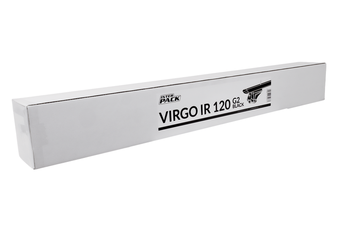Inter Pack Virgo IR 120 (G2) dakdrager voor geïntegreerde dakrails (zwart)