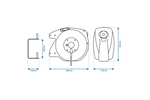 ProPlus 580786 automatische oprolkabel, 15 meter kabel