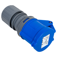 MANTES 2P+Z stopcontact, draagbaar stopcontact 16A 230V met klep