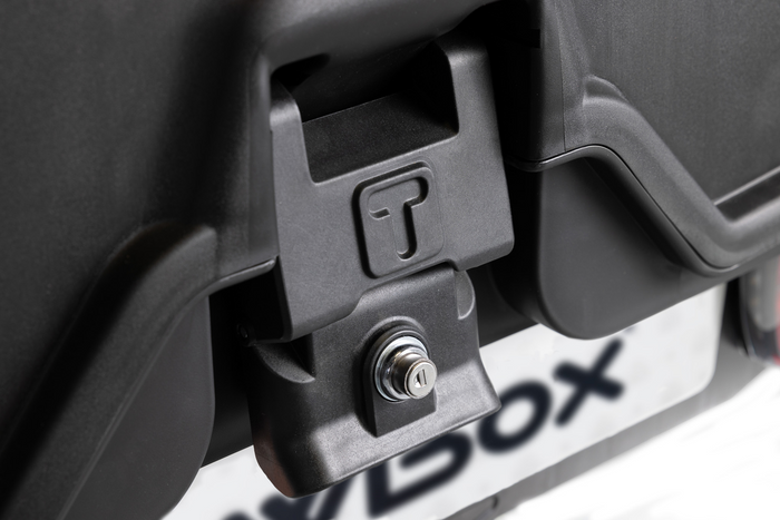 Towbox Alpha urban black - trekhaakkoffer, bagagebox voor op de trekhaak