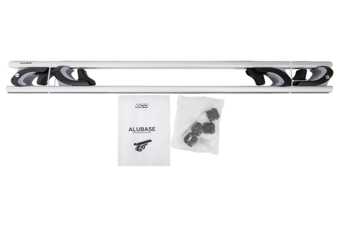 Eco Alubase 120 dakdrager - universele aluminium drager voor open rails