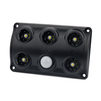 HORPOL LWD2156/CZ LED 900lm zwarte interieur autolamp met bewegingssensor