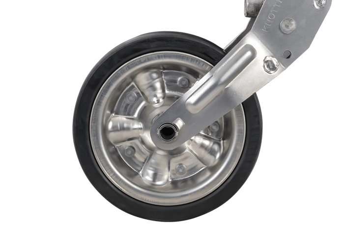 KNOTT ATK60 versterkt neuswiel met handgreep 350 kg 60 mm 785-1020 mm