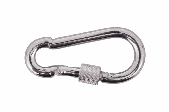 Karabijnhaak met veiligheidssysteem voor touwen DROMET KSZ.5.50 brandweerhaak 5x50mm