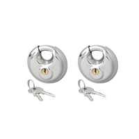 Set van twee ronde hangsloten ProPlus 341319S, schijfsloten, 70 mm