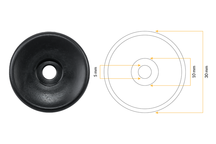 TULPLAST zijrollen voor aanhangers, voor het bevestigen van afdekkingen, netten en dekzeilen, set van 22 stuks
